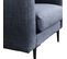 Fauteuil Caruso Tissu Bleu - 1 Place