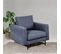 Fauteuil Caruso Tissu Bleu - 1 Place