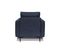 Fauteuil Caruso Tissu Bleu - 1 Place