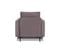 Fauteuil Caruso Velours Gris Foncé - 1 Place