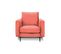 Fauteuil Caruso Velours Rose - 1 Place