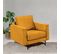 Fauteuil Caruso Velours Jaune - 1 Place