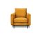 Fauteuil Caruso Velours Jaune - 1 Place