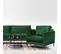 Fauteuil Splendido Velours Vert - 1 Place