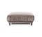 Pouf Taille S Fiorenzo Tissu Gris Clair