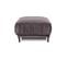 Pouf Taille S Fiorenzo Velours Gris Foncé