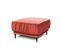 Pouf Taille S Fiorenzo Velours Rose