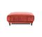 Pouf Taille L Fiorenzo Velours Rose