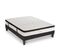 Ensemble Matelas Emeraude Mousse Accueil Mémoire De Forme Et Sommier Tissu Gris - 160 X 200 Cm