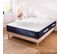 Ensemble Matelas Dolce Vita Ressorts Ensachés Accueil Mémoire 28cm Et Sommier Kit Bois 140x200cm