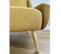 Floride - Fauteuil Rétro Tissu Bicolore Ocre