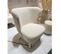 Alpes - Fauteuil En Fausse Fourrure Blanche