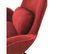 Space - Fauteuil Rotatif Tissu Rouge