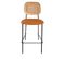 Memphis - Chaise De Bar Simili Cuir Orange