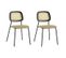 Memphis - Lot De 2 Chaises De Repas Simili Cuir Beige