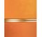Art Deco - Tabouret Pouf Velours Orange