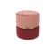 Art Deco - Tabouret Pouf Velours Rose