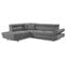 Canapé Angle Gauche Convertible 5 Places Linea En Tissu Gris Clair