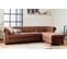 Winston - Canapé D'angle Chesterfield - 4 Places - Style Industriel - Droit