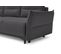 Canapé Angle Gauche Convertible 5 Places Arya En Tissu Gris Foncé