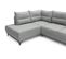 Canapé Angle Gauche Convertible 5 Places Arya En Tissu Gris Clair