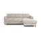 Canapé Angle Droit Convertible 4 Places Brooke En Velours Beige