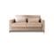 Canapé Droit Convertible 3 Places Owen En Velours Beige