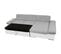 Canapé Angle Droit Convertible 5 Places Livio En Simili/tissu Blanc / Gris