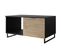 Olympie - Table Basse - Bois Et Noir - 100 Cm