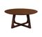 Solin - Table Basse Ronde - Bois Plaquage Noyer - 75 Cm