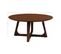 Solin - Table Basse Ronde - Bois Plaquage Noyer - 75 Cm