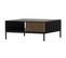 Savanna - Table Basse - Bois Et Noir - 80 Cm