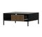 Savanna - Table Basse - Bois Et Noir - 80 Cm