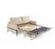 Canapé Droit Convertible 3 Places Ercolano En Velours Beige