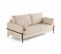 Canapé Droit Convertible 3 Places Ercolano En Velours Beige