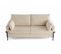 Canapé Droit Convertible 3 Places Ercolano En Velours Beige