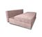 Canapé Droit Convertible 3 Places Lucina En Velours Rose