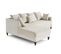 Canapé Angle Gauche Convertible 4 Places Flamingo En Velours Beige