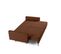 Canapé Droit Convertible 3 Places Charlie En Tissu Terracotta