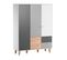 Armoire 3 Portes Concept - Bois