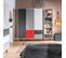 Armoire 3 Portes Concept - Rouge