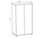 Armoire 2 Portes Simple - Blanc