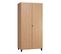 Lit Évolutif 70x140 Et Armoire 2 Portes Simple - Bois