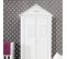 Armoire 2 Portes Haute Marsylia Mdf - Blanc