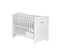 Lit Bébé 60x120 Et Commode à Langer Marsylia Mdf - Blanc