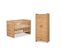 Lit Bébé 60x120 Et Armoire 2 Portes Amelia Oak - Chêne