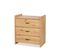 Chambre Complète Lit Bébé 60x120 - Commode - Armoire 2 Portes Amelia Oak - Chêne