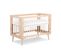 Lit Bébé 60x120 Et Commode à Langer Sofie - Hêtre Et Blanc