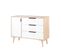 Lit Bébé 60x120 Et Commode à Langer Sofie - Hêtre Et Blanc