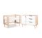 Lit Bébé 60x120 Et Commode à Langer Sofie - Hêtre Et Blanc